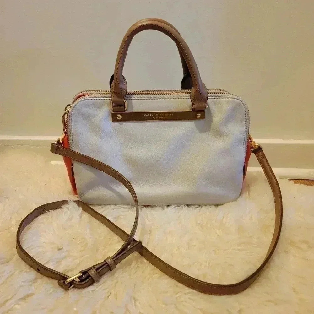 MARC by Marc Jacobs Goodbye Columbus Leather Satchel Crossbody Bag